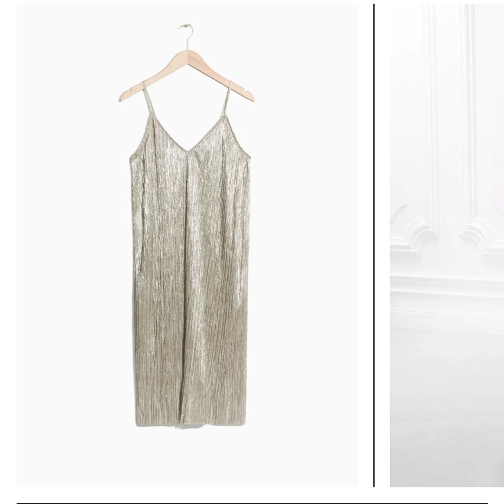 & Other Stories Metallic Sheath Dress - Picture 3 of 5